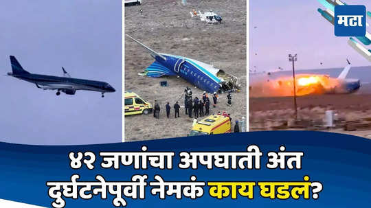 Kazakhstan Plane Crash: प्रवास केवळ ५७ मिनिटांचा, पण 'ते' विमान अडीच तास हवेत; भीषण अपघाताआधी काय काय घडलं?