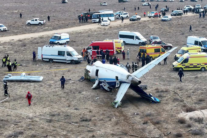 Azerbaijani airliner crashes in Kazakhstan, killing 38 with 29 survivors, officials say