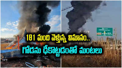 మరో ఘోర ప్రమాదం.. గోడను ఢీకొని పేలిన విమానం, 181 మంది ప్రయాణికులు 