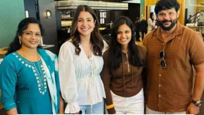 Nitish Reddys Family with Anushka Sharma