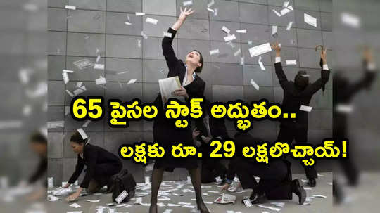 Penny Stock: 65 పైసల స్టాక్ అద్భుతం.. లక్షకు రూ. 29 లక్షలొచ్చాయ్.. ఇన్వెస్టర్లకు కాసుల పంట పండింది!