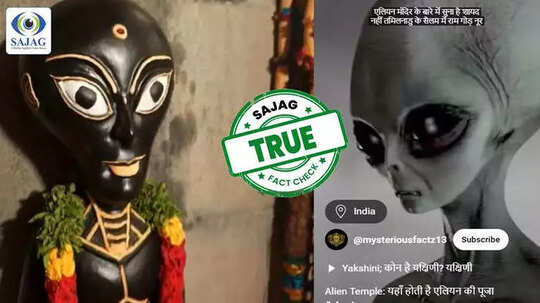 Fact Check: भारतात खरंच आहे 'एलियन'चं मंदिर ? मूर्तीचा व्हिडिओ व्हायरल, नेमकं सत्य काय?