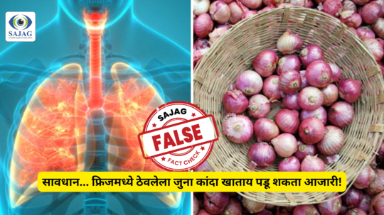 Fact Check: सावधान... फ्रिजमध्ये ठेवलेला जुना कांदा खाताय पडू शकता आजारी!, जाणून घ्या सत्य