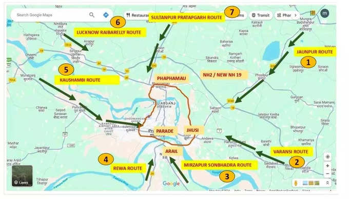 Mahakumbh mela map