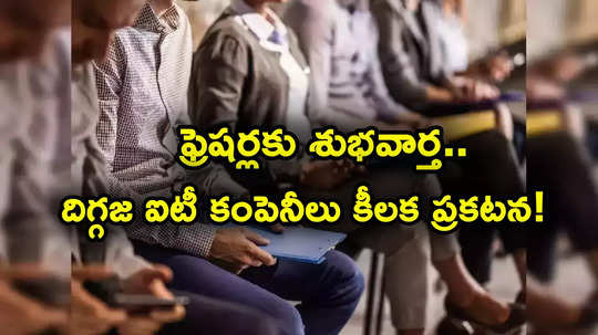 IT Jobs: ఐటీ ఫ్రెషర్లకు అదిరిపోయే గుడ్‌న్యూస్.. దిగ్గజ కంపెనీల ప్రకటన.. టీసీఎస్ నుంచి విప్రో వరకు జాతరే..!