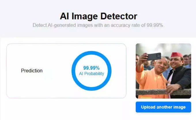 Yogi Adithyanath photo AI result