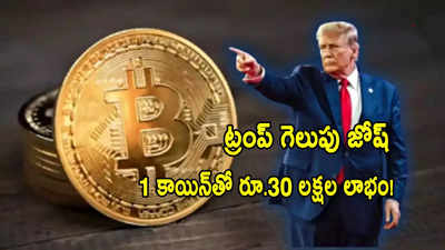 ట్రంప్ గెలుపు ఎఫెక్ట్: వారికి 2 నెలల్లోనే రూ.30 లక్షలకుపైగా లాభం.. అదీ 60 లక్షల ఇన్వెస్ట్‌మెంట్‌కే..!