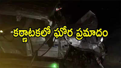 కర్ణాటకలో మంత్రాలయం వేదపాఠశాల విద్యార్థులకు రోడ్డు ప్రమాదం.. నలుగురు మృతి