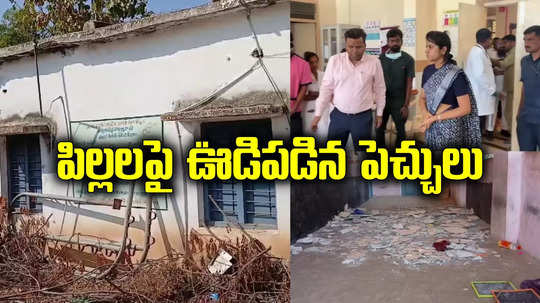 అంగన్వాడీలో పెచ్చులూడిన పైకప్పు.. చిన్నారులకు తీవ్రగాయాలు.. కలెక్టర్ క్రాంతి రియాక్షన్