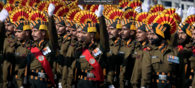 India Republic Day Parade 2025 Live: जम्मू एवं कश्मीर राइपफल्स का मार्चिंग दस्ता