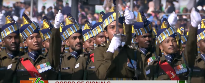 Republic Day Parade 2025 Live: कोर ऑफ सिग्नल्स का दस्ता