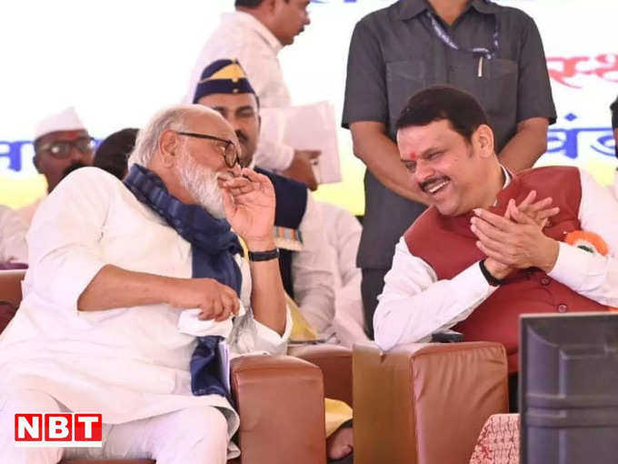 Chhagan Bhujbal with Fadnavis