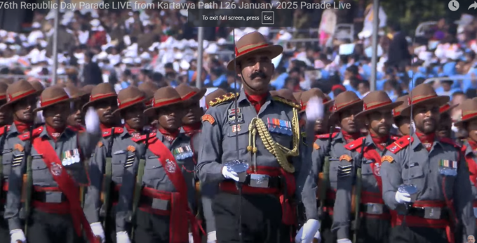 Republic Day Parade 2025 Live: असम राइफल्स का मार्चिंग दस्ता