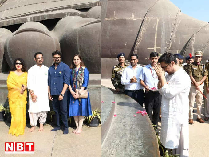 Aamir khan at Statue of Unity