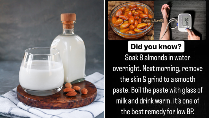 almond milk low bp2