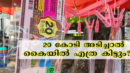 ക്രിസ്മസ് ബമ്പർ നറുക്കെടുപ്പിന് ഇനി ദിവസങ്ങൾ മാത്രം; 20 കോടി അടിച്ചാൽ കൈയിൽ എത്ര കിട്ടും?