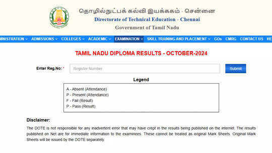 TNDTE Diploma Result 2025 : அக்டோபர் மாத டிப்ளமோ தேர்வு முடிவுகள் வெளியீடு - மாணவர்கள் நேரடியாக தெரிந்துகொள்ள லிங்க் இதோ