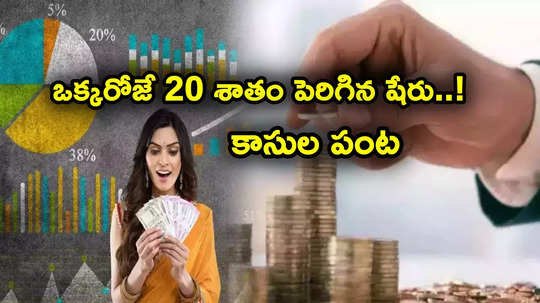 ఈ ఒక్క కారణంతో ఒక్కరోజులో 20 శాతం దూసుకెళ్లిన స్టాక్.. ఇన్వెస్టర్లకు కాసుల పంట!