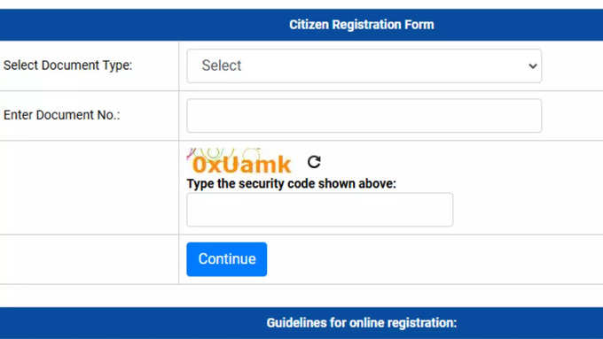 Online Registration