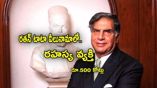 Ratan Tata: రతన్ టాటా వీలునామాలో రహస్య వ్యక్తికి రూ.500 కోట్లు.. ఇంతకీ ఎవరతను?