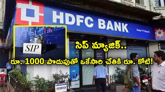 HDFC Scheme: అదరగొట్టిన హెచ్‌డీఎఫ్‌సీ స్కీమ్.. రూ. 1000 సిప్‌తో ఒకేసారి చేతికి కోటి.. లక్ష పెడితే ఎంతొచ్చింది?