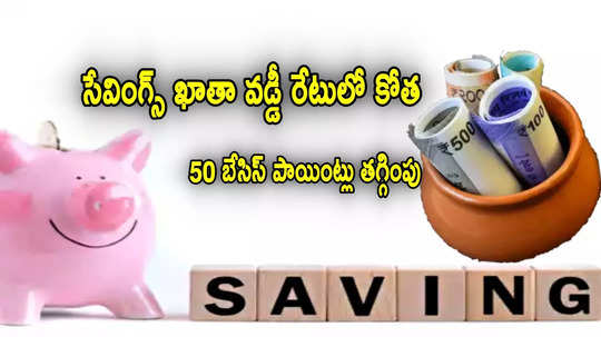 Savings Account: ఈ బ్యాంకులో సేవింగ్స్ అకౌంట్ వడ్డీ రేటు తగ్గింపు.. ఏకంగా 50 బేసిస్ పాయింట్లు కోత!