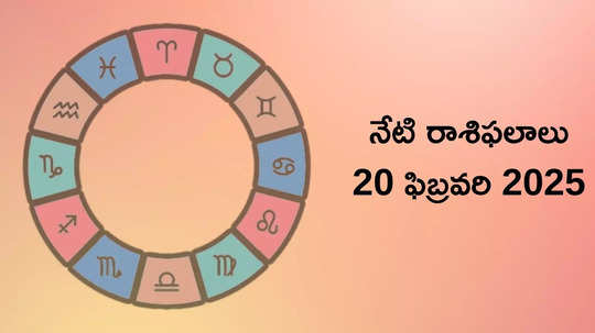 రాశిఫలాలు 20 ఫిబ్రవరి 2025:ఈరోజు గజకేసరి యోగం వేళ వృషభం, కన్య సహా ఈ 4 రాశులకు ఊహించని విజయాలు..!