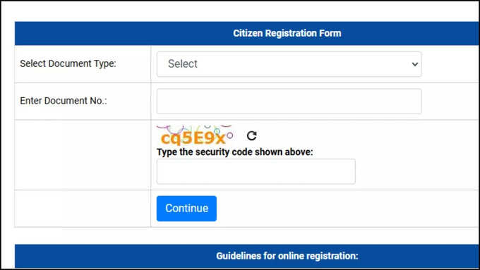 Widow Pension Registration