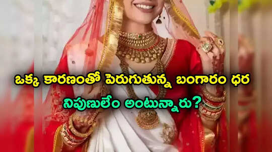 Gold Price: ఆ ఒక్క కారణంతో పెరుగుతున్న బంగారం ధరలు.. ఇంకా పెరుగుతాయా.. నిపుణులేం చెబుతున్నారు?