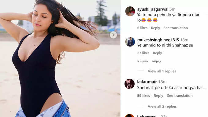 Shehnaaz Gill shared 9 pictures from beach in Australia