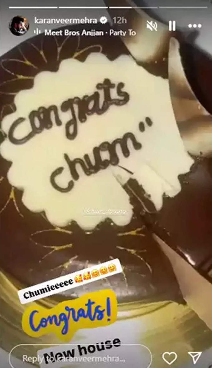 Karan Veer Mehra wishing Chum