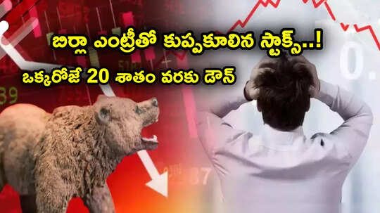 బిర్లా ఎంట్రీతో సీన్ రివర్స్.. ఒక్కరోజే 20 శాతం వరకు కుప్పకూలిన స్టాక్స్ ఇవే.. ఇన్వెస్టర్లకు భారీ నష్టాలు!