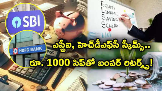 SBI, HDFC స్కీమ్స్‌తో బంపర్ రిటర్న్స్.. రూ. 1000 సిప్‌తో మూడేళ్లలో ఎంతొచ్చిందంటే?