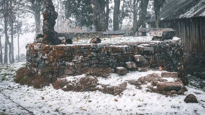 राजस्थान के चूरू में हुई ओले की भारी बारिश