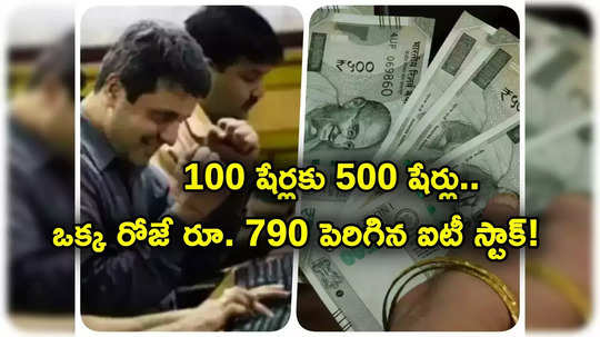 500 షేర్లుగా మారనున్న 100 షేర్లు.. ఒక్కరోజే రూ. 790 పెరిగిన స్టాక్ ధర.. వారికి కాసుల పంట!