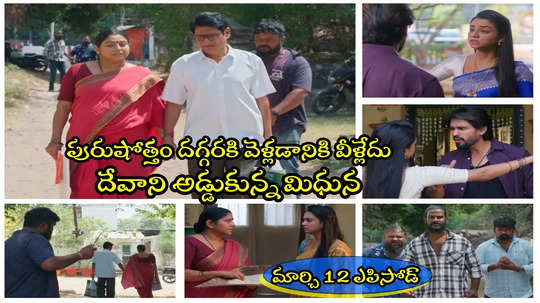 Nuvvunte Naa Jathaga Today మార్చి 12 ఎపిసోడ్: సత్యమూర్తి, శారదల హత్యకి కుట్ర.. దేవాపై పగకి సాంబా ప్రతీకారం