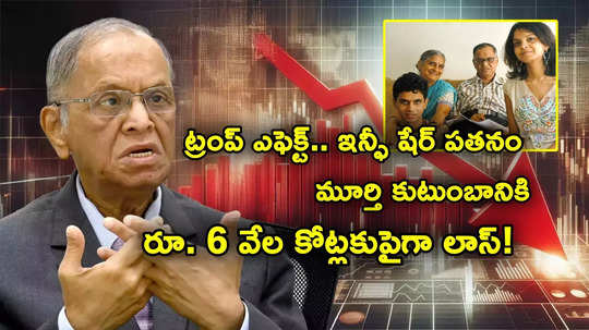 Infosys Shares: ట్రంప్ దెబ్బకు ఇన్ఫీ కుదేల్.. నారాయణ మూర్తి కుటుంబానికి రూ. 6000 కోట్లకుపైగా నష్టం!