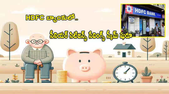 సీనియర్లకు HDFC బ్యాంక్ గుడ్‌న్యూస్.. సేవింగ్స్ స్కీమ్ షురూ.. 8.2 శాతం వడ్డీ