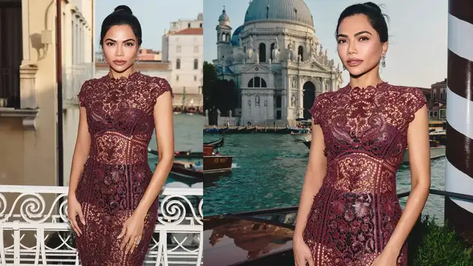 फूलों की कढ़ाई दिखी सुंदर