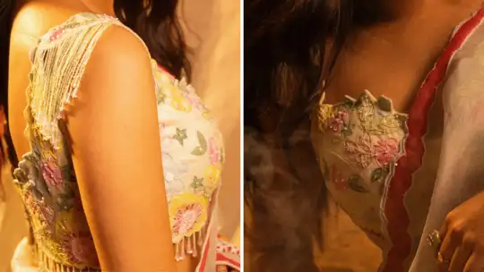 ब्लाउज ने ऐड किया ड्रामा