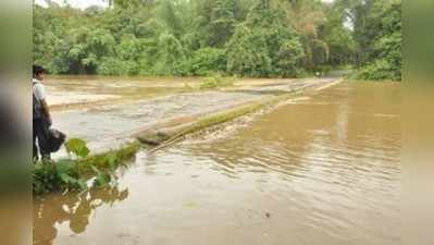 ಕುಮಾರಧಾರಾ ಸೇತುವೆ ಮೊದಲ ಬಾರಿ ಮುಳುಗಡೆ