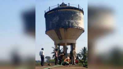 ನಾಪೋಕ್ಲು : 5 ವರ್ಷದ ನಂತರ ಟ್ಯಾಂಕ್ ಶುಚಿ !