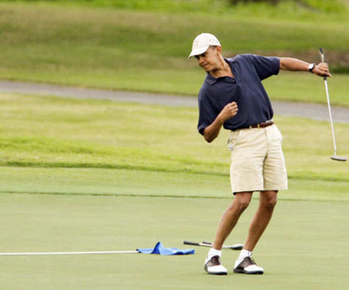 बराक ओबामा गोल्फ