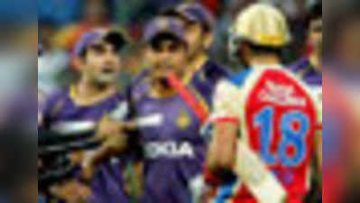 आईपीएल मैच के दौरान मैदान पर भिड़ गए कोहली और गंभीर