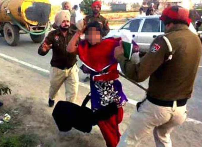 पंजाब पुलिस की बर्बरता 