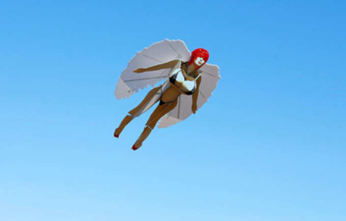 हवा में उड़ता सुपरमैन
