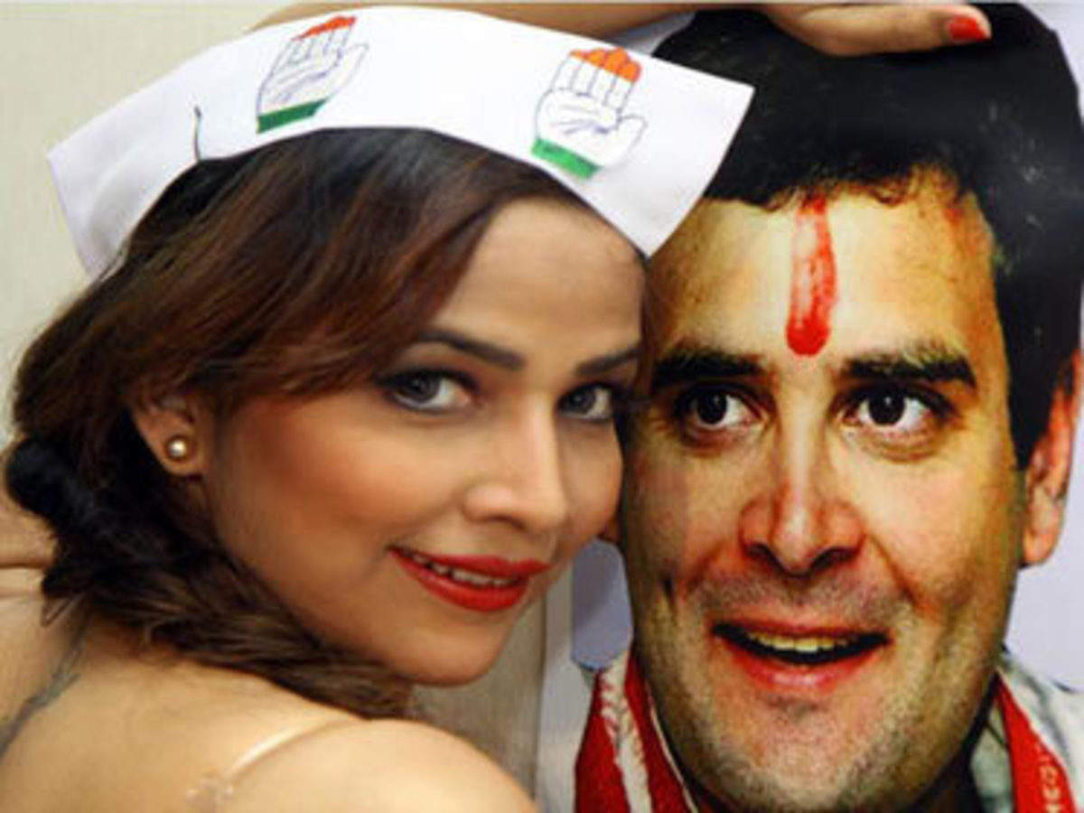 राहुल गांधी के लिए उतारे कपड़े - Model posts semi nude pics on twitter in  support of Rahul Gandhi - Navbharat Times