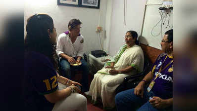 कोलकाता की जीत के बाद ममता के घर गए शाहरुख