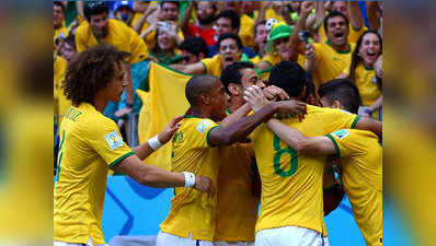 कोलंबिया को हराकर ब्राजील सेमीफाइनल में