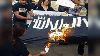 ক্ষোভ উগরে শুরু Burn ISIS flag challenge